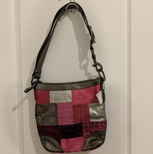 Vintage multi-colored Coach over the shoulder